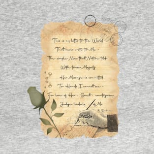 Letter to the world - Dickinson T-Shirt